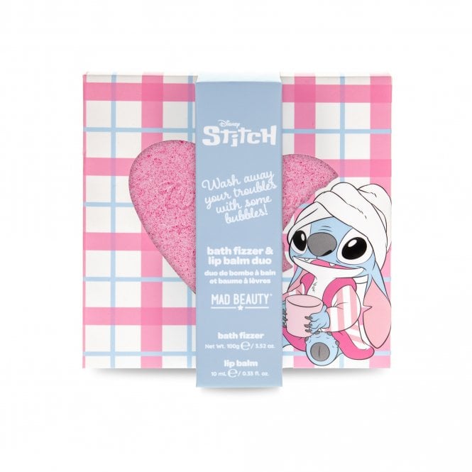 m.a.d beauty Disney Stitch Pamper Fizzer & Lip Balm