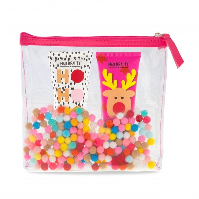 M.a.d Beauty POM POM Cosmetic Bag Set