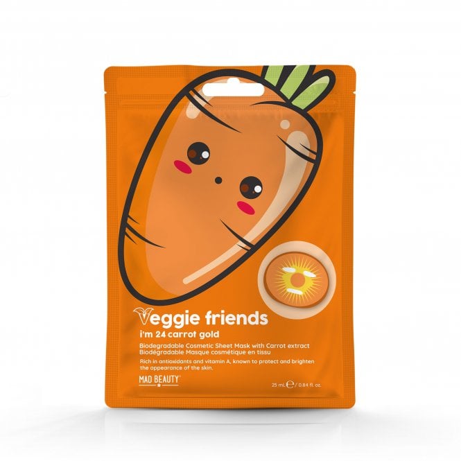 m.a.d beauty MAD Beauty Veggie Friends Carrot Sheet Face Mask