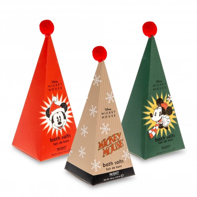 M.a.d Beauty Mickey Jingle All The Way Bath Salts Trio Triangle