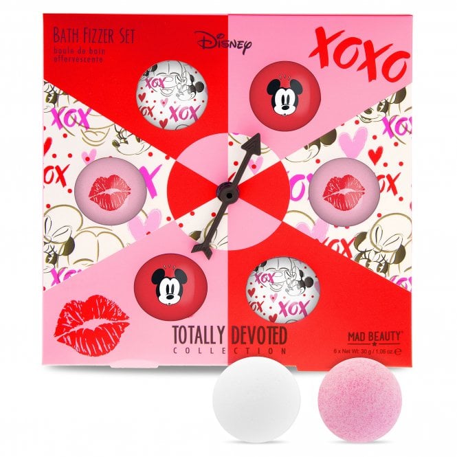 M.a.d Beauty Minnie Mickey Totally Devoted Spinning Bath Fizzer Set