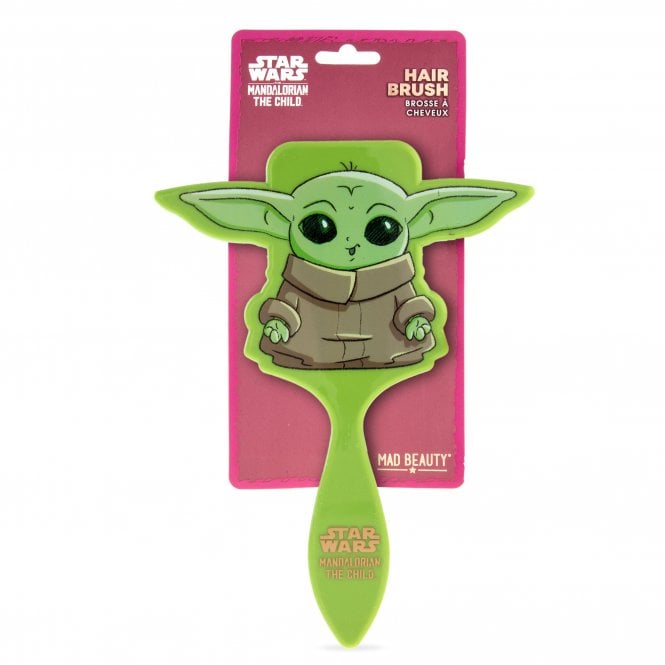 m.a.d beauty Star Wars Mandalorian The Child Moulded Paddle Brush - 1pc