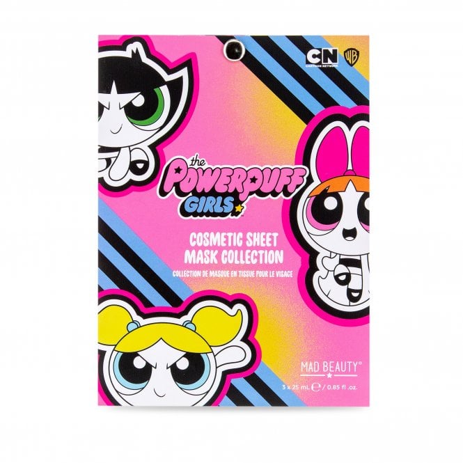 M.a.d Beauty Warner Brothers Powerpuff Girls Girls Face Mask 3pc Set