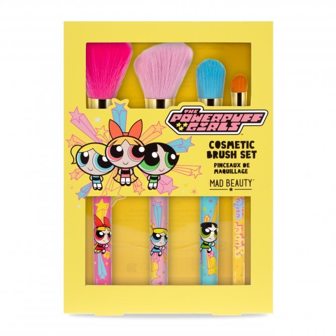 m.a.d beauty Warner Brothers Powerpuff Girls Super Cute - Cosmetic Brush Set
