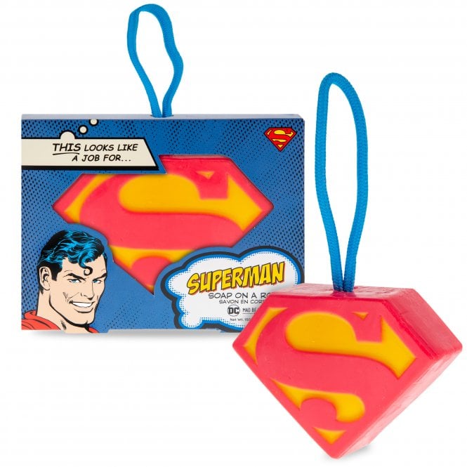 M.a.d Beauty Warner Brothers Superman Soap On A Rope