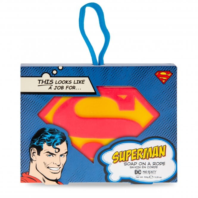 m.a.d beauty Warner Brothers Superman Soap on a rope