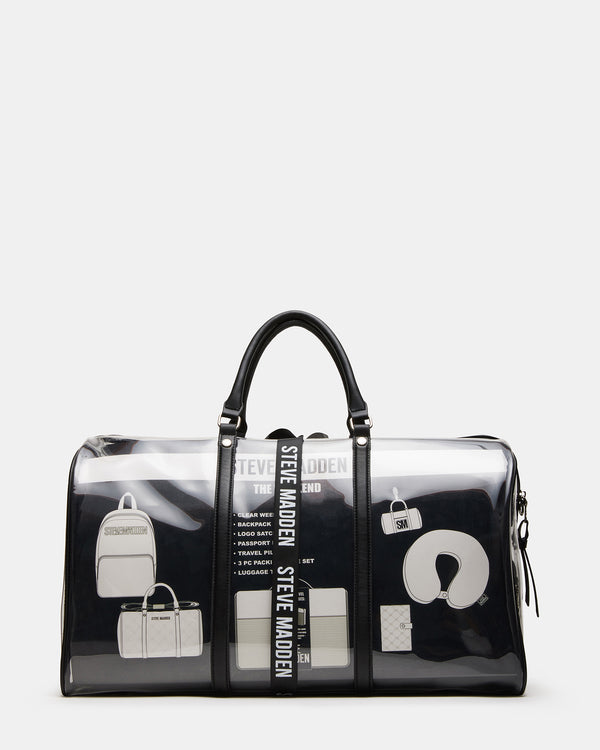 madden girl 7 Piece Duffel Gift Set Black