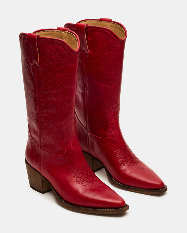 Madden Girl Albany Red Leather
