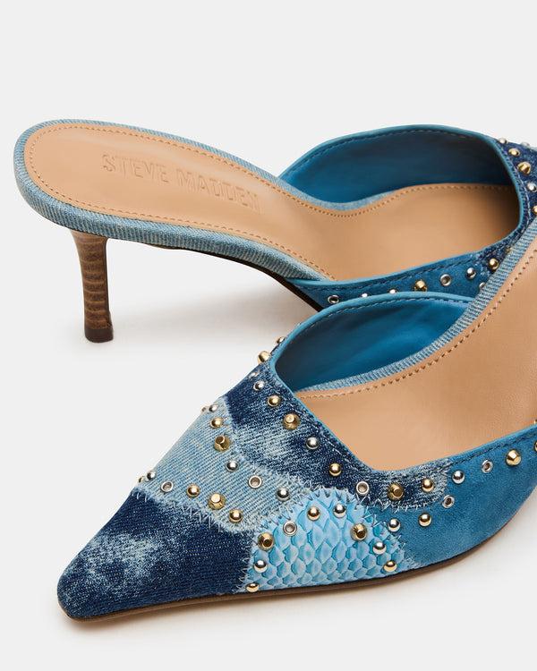 Madden Girl Alexi Denim Multi Studs