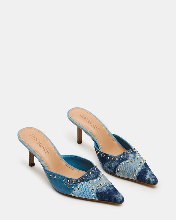 Madden Girl Alexi Denim Multi Studs