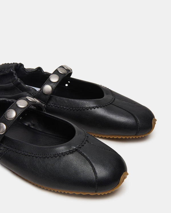 Madden Girl Anaya Black Leather Studs