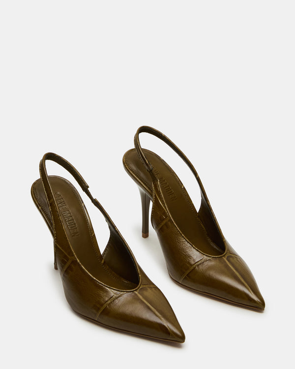 Madden Girl Andromeda Green Crocodile