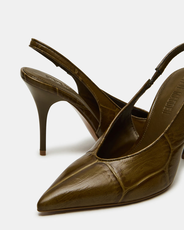 Madden Girl Andromeda Green Crocodile