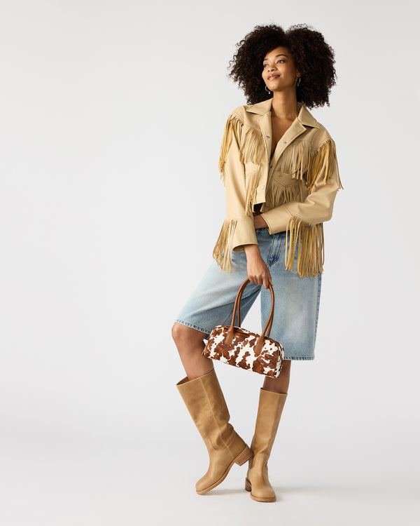 Madden Girl Anise Bag Brown Cow Print