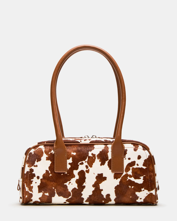 madden girl Anise Bag Brown Cow Print