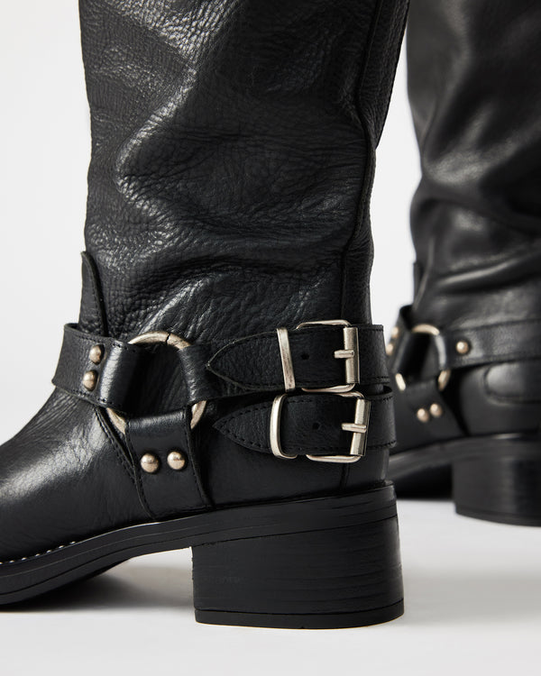 Madden Girl Astor Black Leather