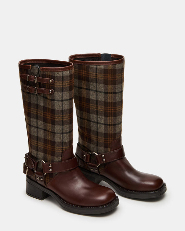 Madden Girl Astor Flannel Brown Multi