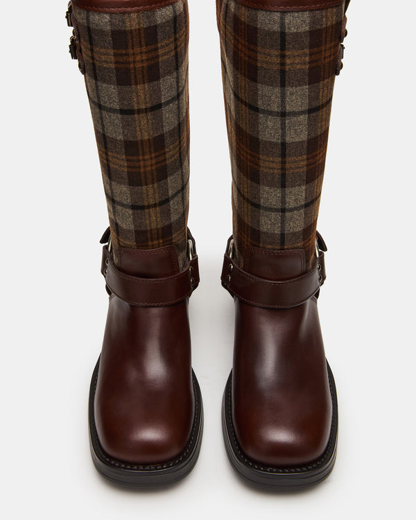 Madden Girl Astor Flannel Brown Multi