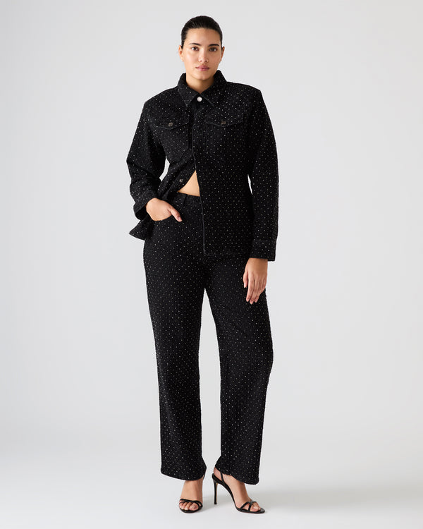 madden girl Avaline Crystal Jean Black