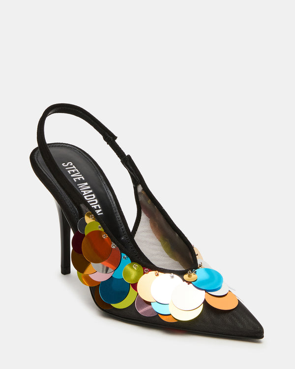 Madden Girl Avid Black Mesh