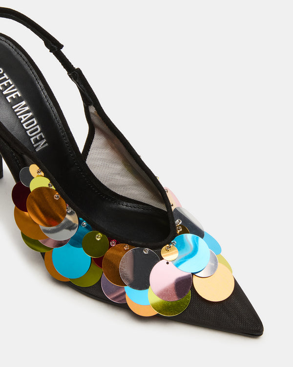 Madden Girl Avid Black Mesh