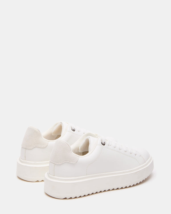 Madden Girl Catcher White Suede