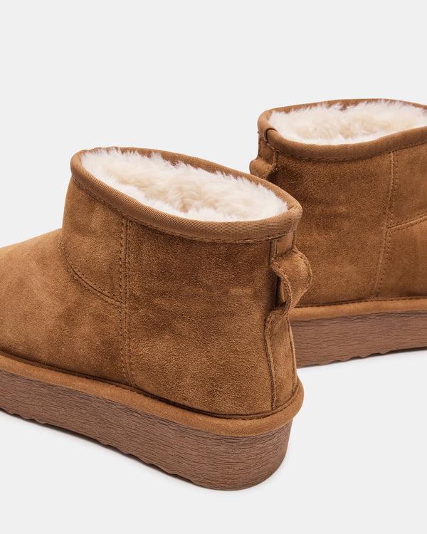 Madden Girl Comfy Chestnut Suede