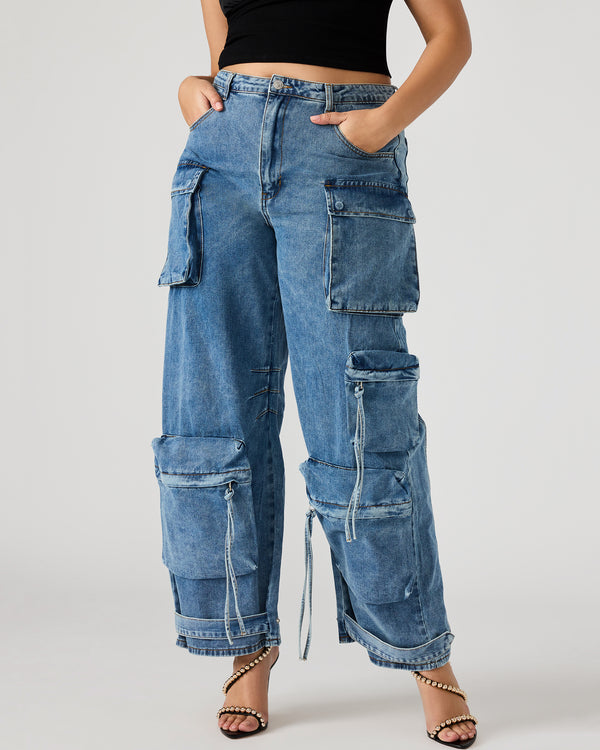 Madden Girl Duo Medium Denim Pant
