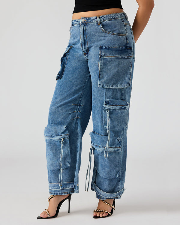 Madden Girl Duo Medium Denim Pant
