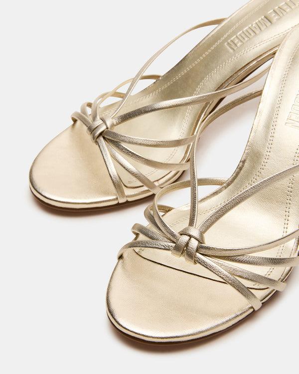 Madden Girl Edna Champagne Leather