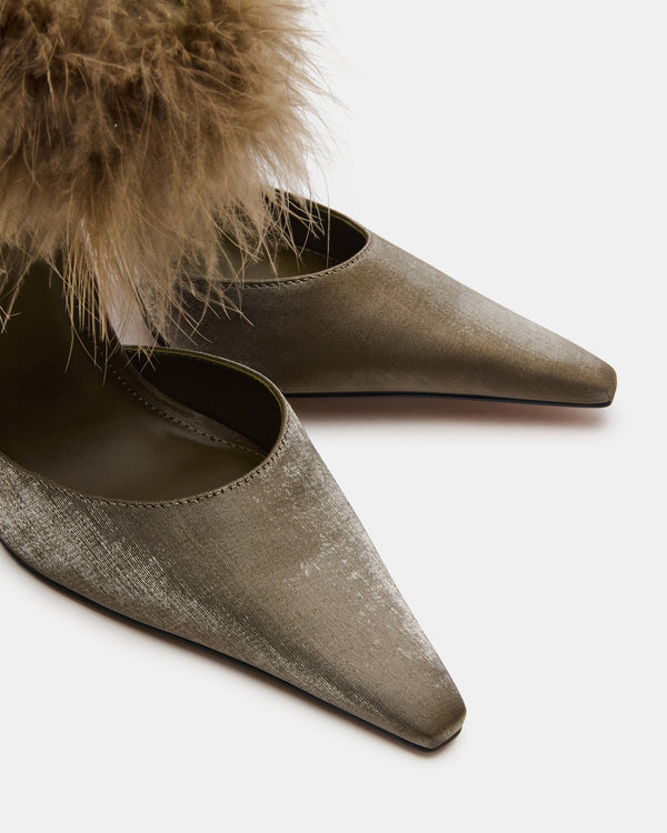 Madden Girl Elusive Olive Satin