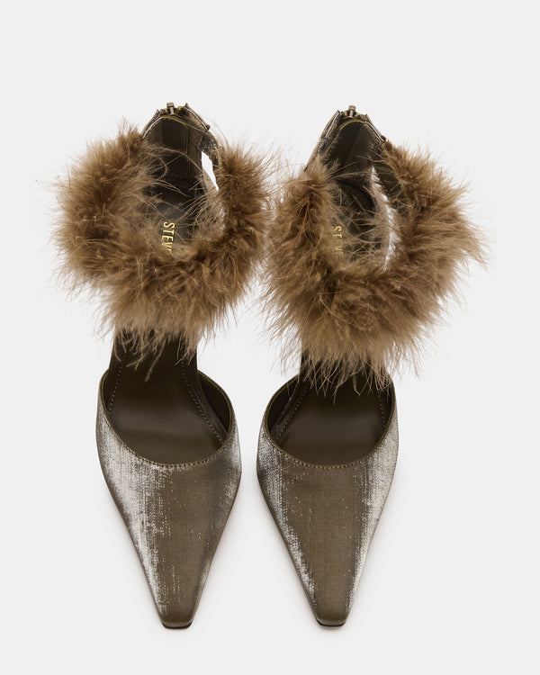 Madden Girl Elusive Olive Satin