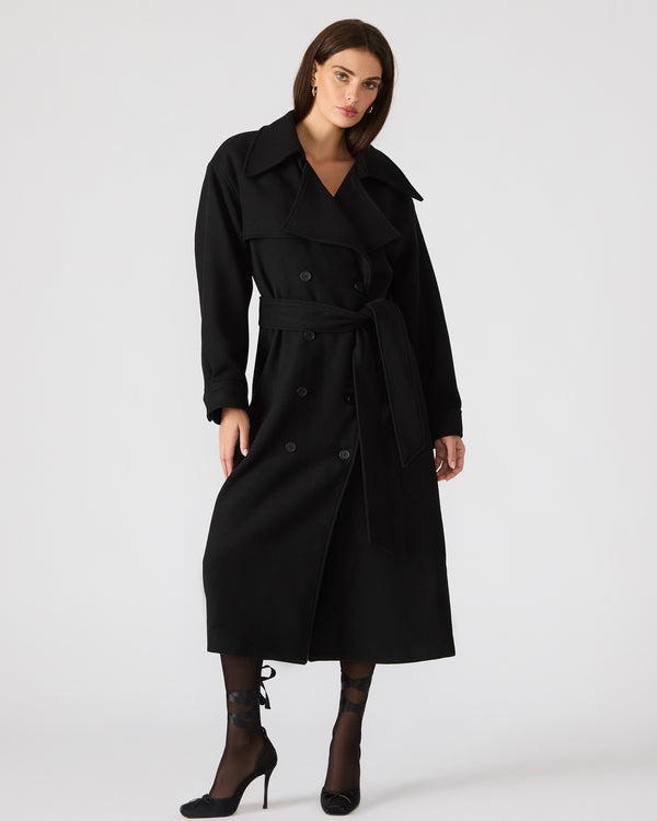 madden girl Enora Coat Black