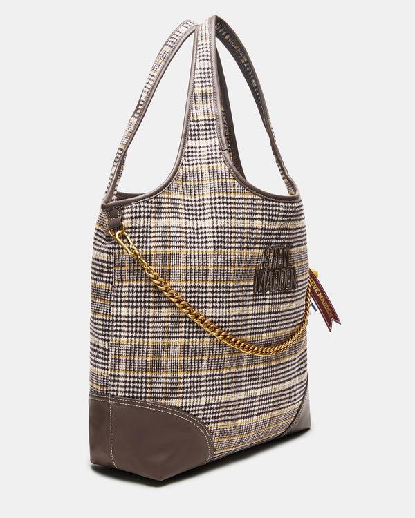 Madden Girl Grungy Bag Plaid Brown Multi