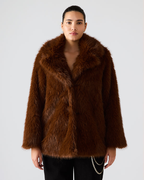 Madden Girl Kindra Coat Brown