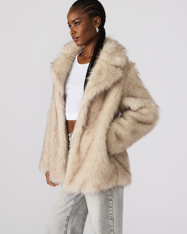 Madden Girl Kindra Coat Natural