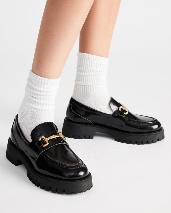 Madden Girl Lando Black Leather