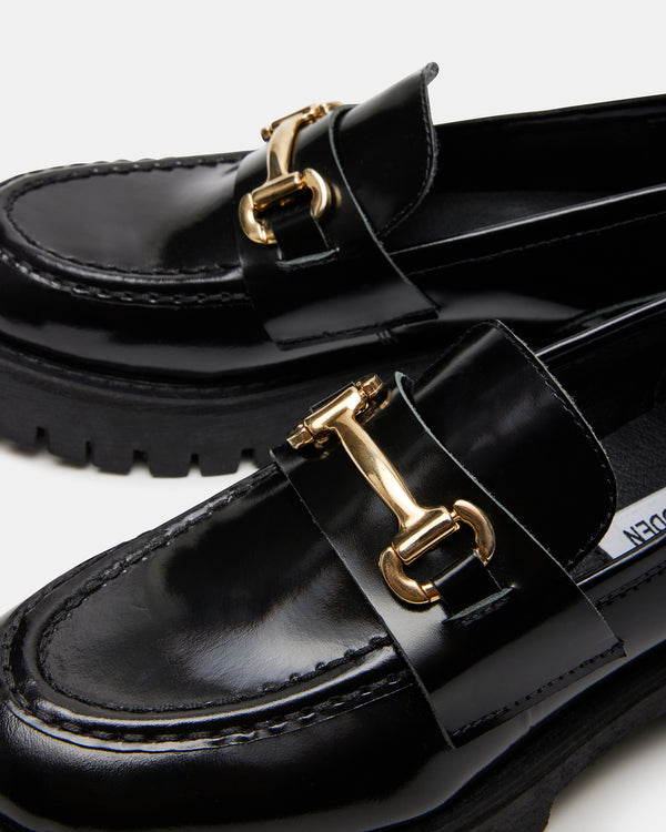 Madden Girl Lando Black Leather