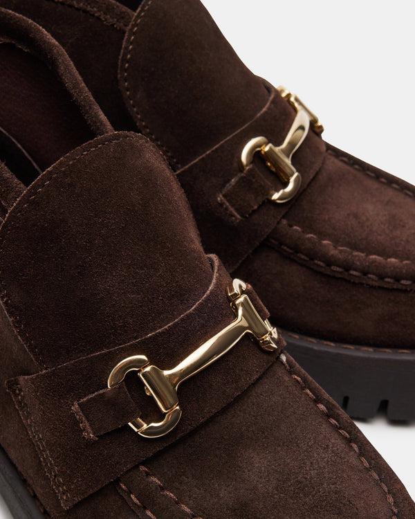 Madden Girl Leon Chocolate Brown Suede