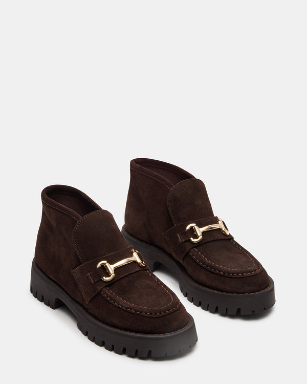 Madden Girl Leon Chocolate Brown Suede