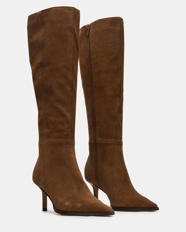 Madden Girl Lingo Chestnut Suede