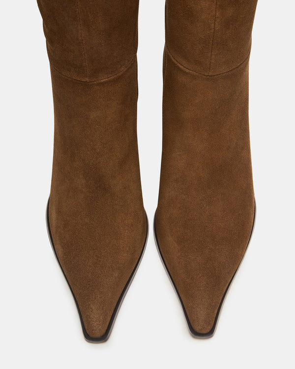 Madden Girl Lingo Chestnut Suede