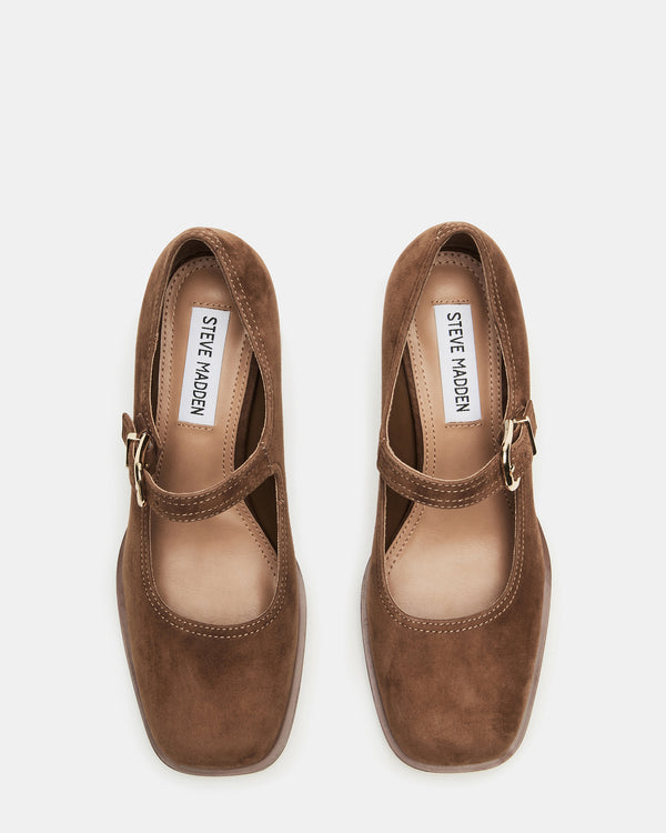 Madden Girl Lisbon Chestnut Suede
