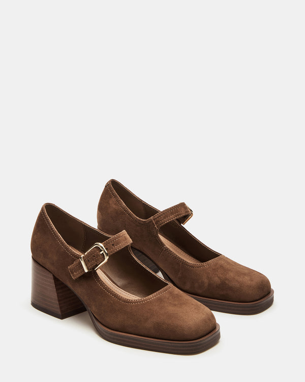 Madden Girl Lisbon Chestnut Suede
