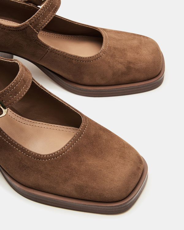 Madden Girl Lisbon Chestnut Suede