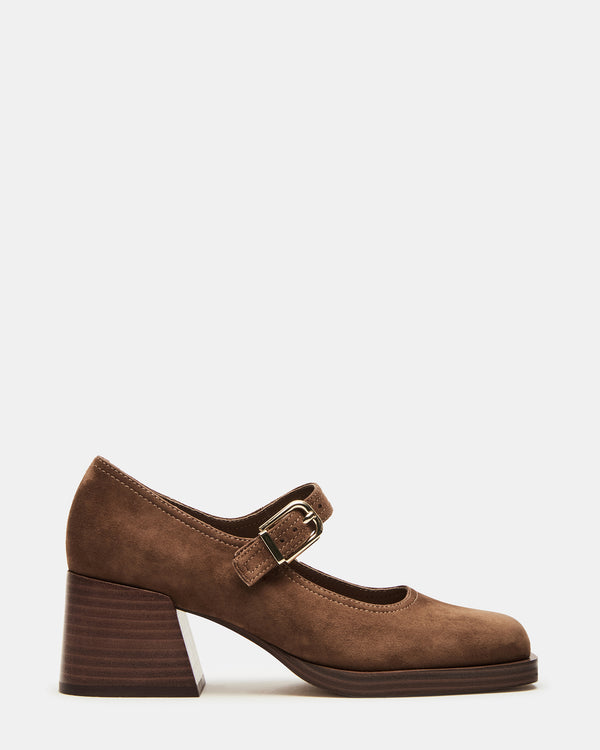 madden girl Lisbon Chestnut Suede