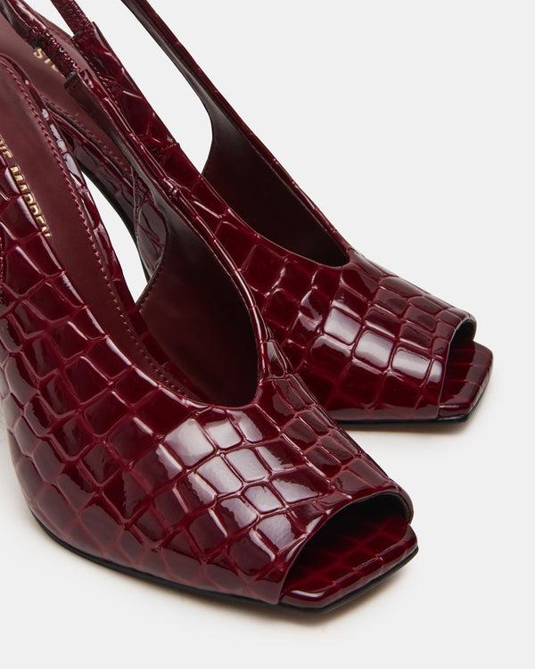 Madden Girl Lucian Wine Crocodile