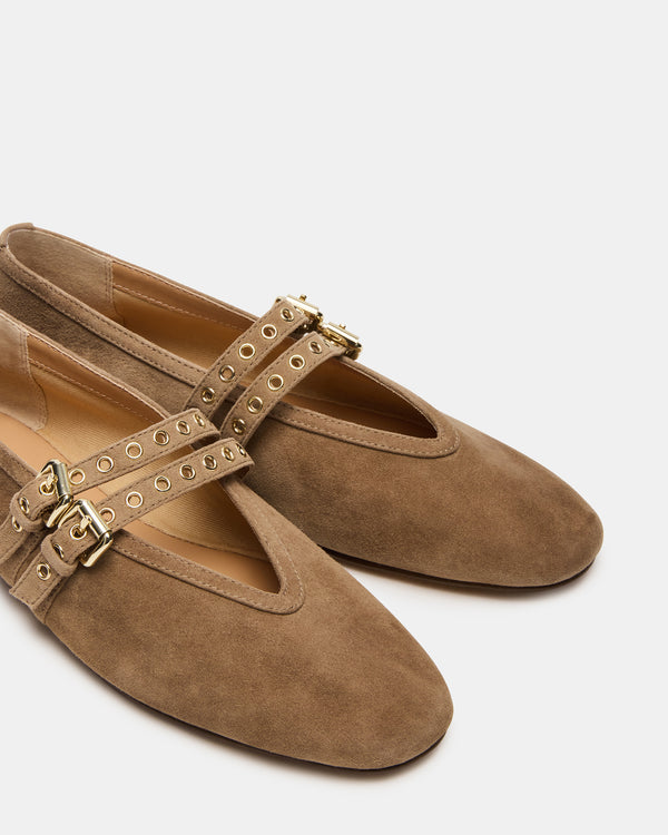 Madden Girl Lydia Taupe Suede