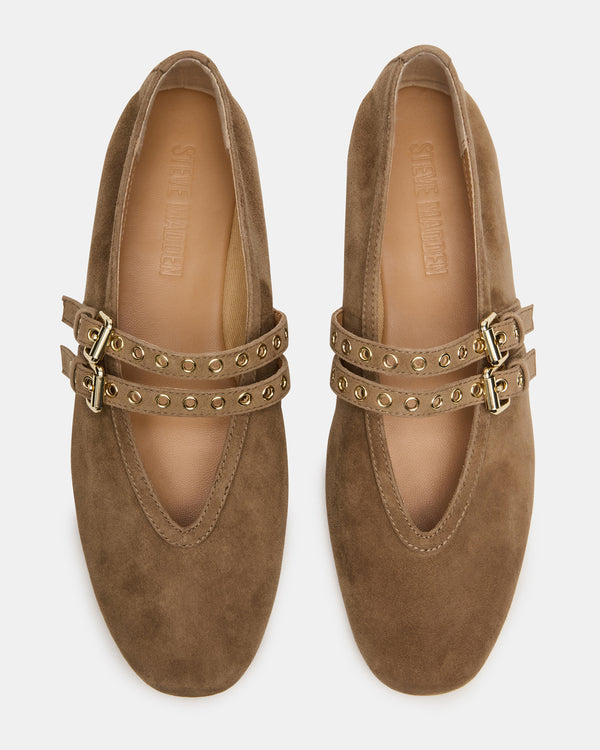 Madden Girl Lydia Taupe Suede
