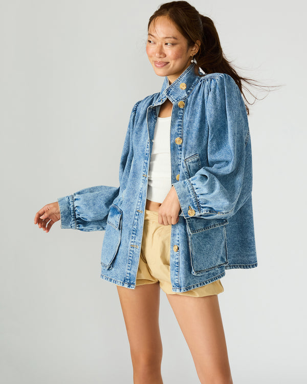Madden Girl Marceline Denim Jacket Forever Blue